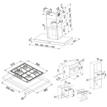 FRANKE G6 60 XS DAVLUMBAZ FHTL 604 3G TC XS C OCAK FSL 82 H XS FIRIN İNOX ANKASTRE SET