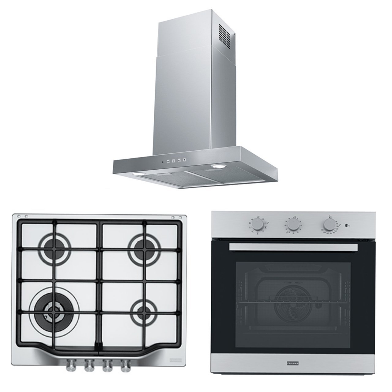 FRANKE G6 60 XS DAVLUMBAZ FHTL 604 3G TC XS C OCAK FSL 82 H XS FIRIN İNOX ANKASTRE SET