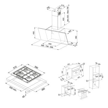 FRANKE FPJ 615 V BK A DAVLUMBAZ FHTL 604 3G TC XS C OCAK FSL 82 H XS FIRIN İNOX ANKASTRE SET