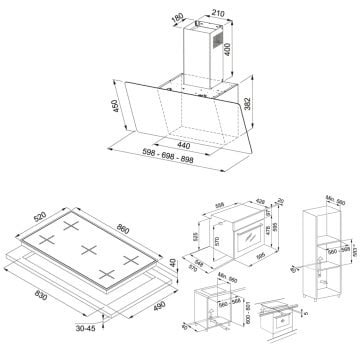 FRANKE FPJ 915 V BK/SS DAVLUMBAZ FHNG 905 4G TC BK OCAK FMA 86 H BK FIRIN SİYAH ANKASTRE SET