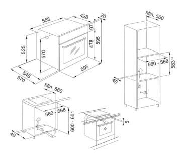 FRANKE FMA 97 P AS TBK Black Glass Maris Pyrolytic Air Fry FIRIN