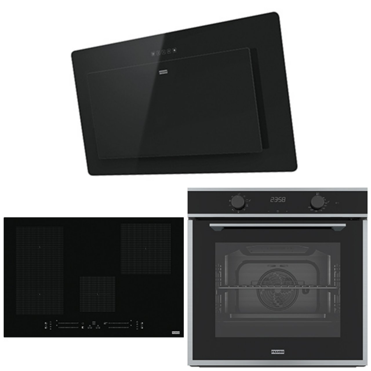 FRANKE FNO 905 BK BLACK GLASS MARİS NEO DAVLUMBAZ FMA 804 I F BK BLACK GLASS MARİS İNDÜKSİYONLU OCAK FMA 86 H XS BLACK GLASS /İNOX MARİS FIRIN ANKASTRE SET