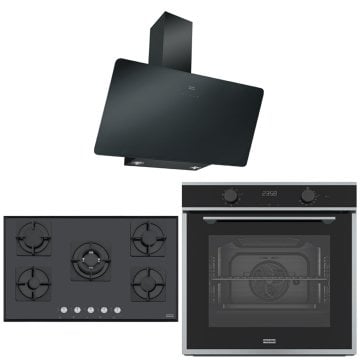 FRANKE FPJ 915 V BK A DAVLUMBAZ FHNS 905 4G TC BK C OCAK FMA 86 H XS FIRIN SİYAH ANKASTRE SET