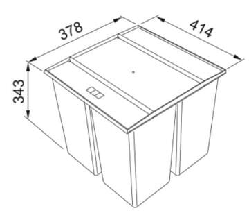 FRANKE Easysort 450-0-4 ÇÖP KOVASI
