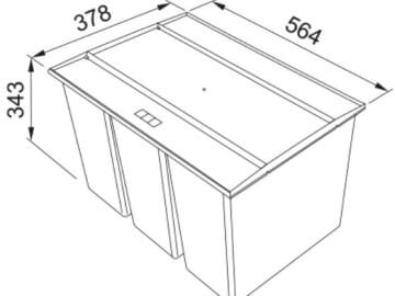FRANKE Easysort 600-3-0 ÇÖP KOVASI