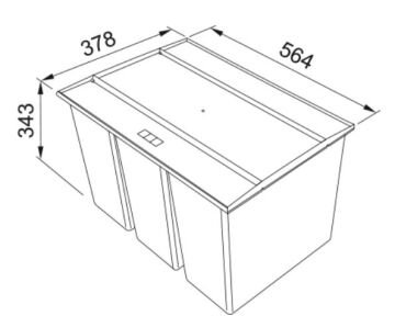 FRANKE Easysort 600-2-2 ÇÖP KOVASI