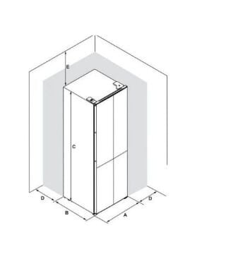 HAFELE MAXIMA SOLO BUZDOLABI 4 KAPILI 90CM INOX