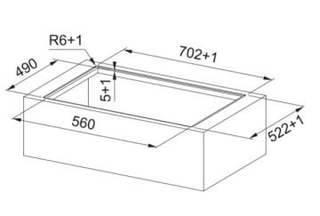 FRANKE FSM 7072 4RC R HI Black Glass SMART 2GETHER DAVLUMBAZLI OCAK