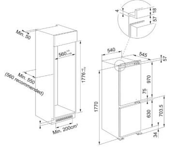 TEŞHİR FRANKE FCB 320 S NE E  BUZDOLABI