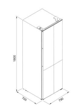 FRANKE FMD 420 TNF NE E  SOLO BUZDOLABI 80 CM