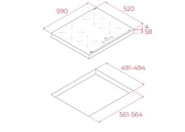 TEKA IBC 64100 SSS BK  İNDÜKSİYONLU OCAK