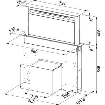FRANKE FDW 908 IB XS DOWNDRAFT DAVLUMBAZ