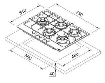 TEŞHİR FRANKE FHMA 755 4G DCL MB C OCAK