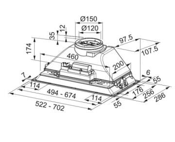 TEŞHİR FRANKE FBI 705 BK MAT SİYAH DAVLUMBAZ