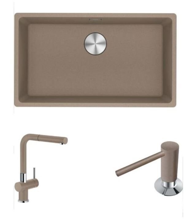 FRANKE MRG 110-72 OYSTER EVİYE+ARMATÜR+SABUNLUK SETİ