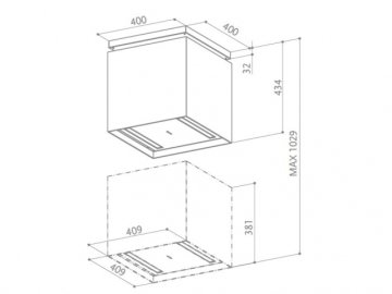 FRANKE FABER TEŞHİR LYBRA PLUS ZEBRA ÇİZGİLİ ADA DAVLUMBAZ