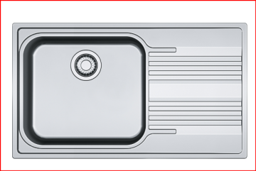 FRANKE SRX 611-86 LB SAĞ DAMLALIKLI EVİYE