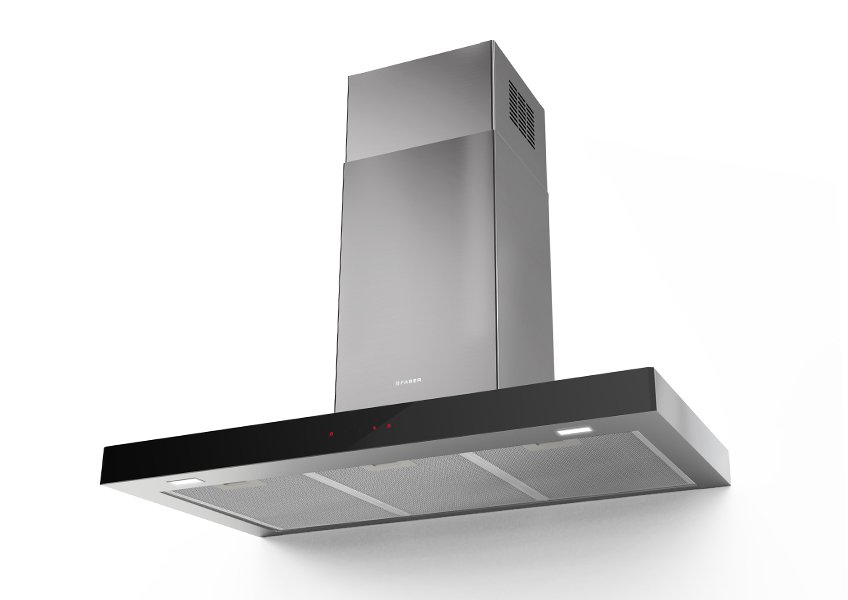 FRANKE FABER SMART X/V A60 PASLANMAZ ÇELİK/SİYAH CAM DAVLUMBAZ