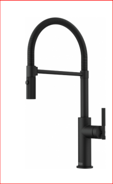 FRANKE Maris Stripes Semi Pro Matt Black ARMATÜR