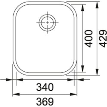 FRANKE AMX 110-34 BACCİNİ İNOX TEZGAH ALTI EVİYE