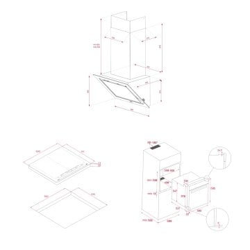 TEKA DLV 68660 BK TOS DAVLUMBAZ IZF 68700 MST BK İNDÜKSİYONLU OCAK STEAKMASTER FIRIN SİYAH ANKASTRE SET