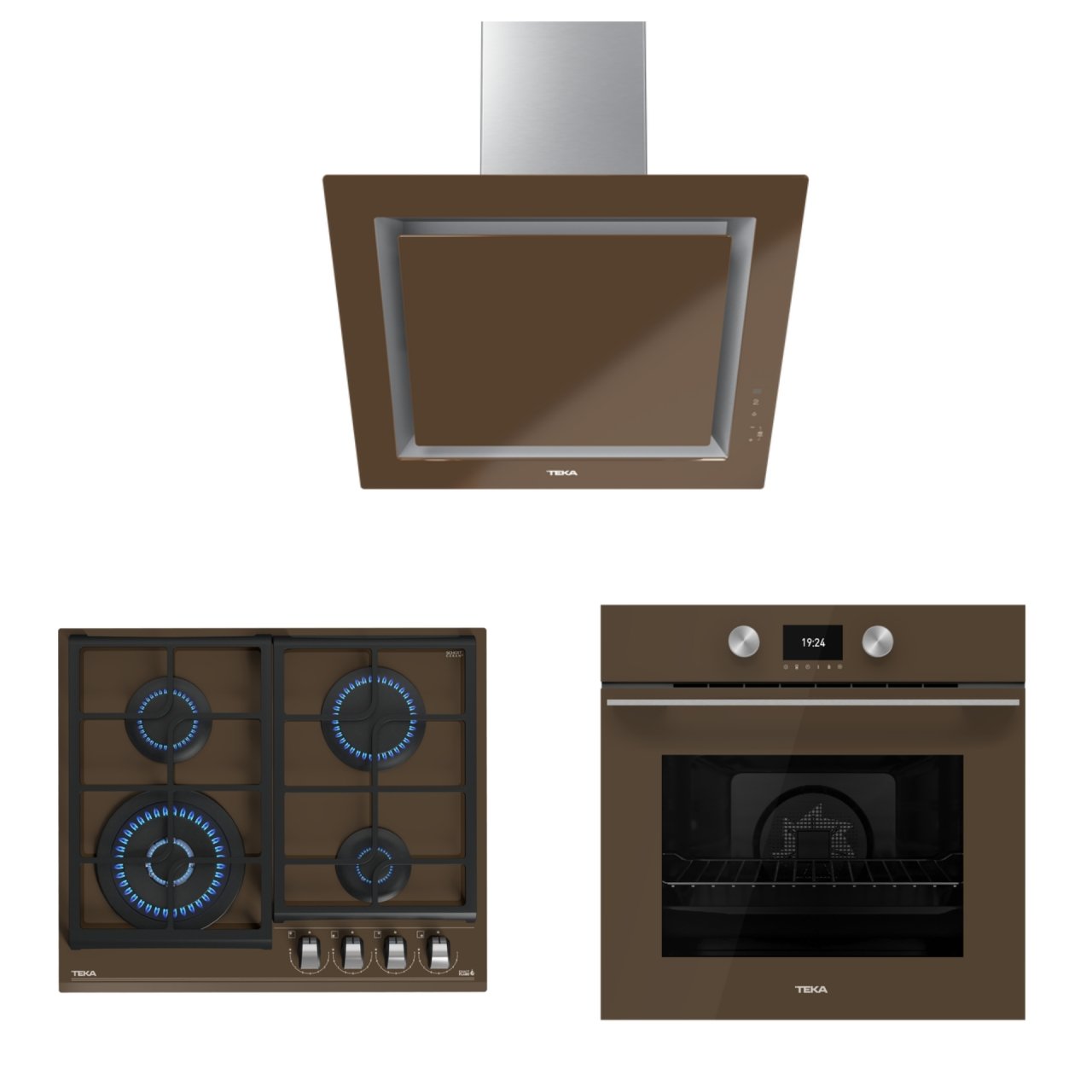 TEKA DLV 68660 LB TOS DAVLUMBAZ GZC 64320 XBN LB OCAK HLB 8600 LB FIRIN LONDON BRİCK ANKASTRE SET