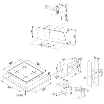FRANKE FPJ 615 V BK A/600 DAVLUMBAZ FHNS 604 4G BK C OCAK FSL 82 H XS FIRIN ANKASTRE SET