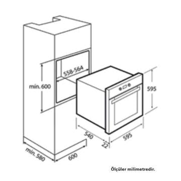 TEKA TVT 60.1 DAVLUMBAZ EX 60.1 4G AI AL CI OCAK HAK 625 BK FIRIN ANKASTRE SİYAH-İNOX SET