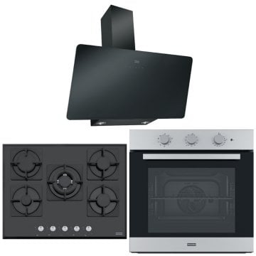 FRANKE FPJ 915 V BK A /900 DAVLUMBAZ FHNS 705 4G TC BK C OCAK FSL 82 H XS FIRIN SİYAH/İNOX ANKASTRE SET