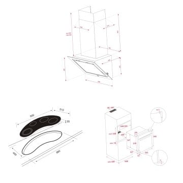 TEKA DLV 98660 BK TOS DAVLUMBAZ VR 90 4G AI AL TR CI OCAK HLB 8600 BK FIRIN SİYAH ANKASTRE SET