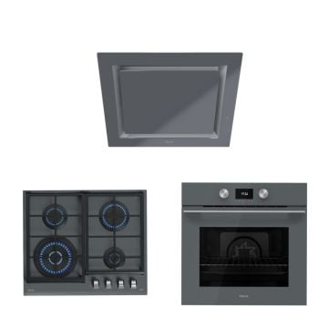 TEKA DLV 68660 ST TOS DAVLUMBAZ GZC 64320 XBC ST OCAK HLB 8600 ST FIRIN STONE GREY ANKASTRE SET