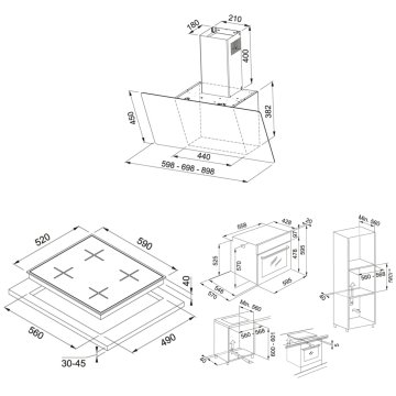FRANKE FPJ 615 V BK/SS DAVLUMBAZ FHNS 604 4G BK C OCAK FSL 86 H BK FIRIN ANKASTRE SET