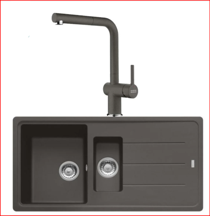 FRANKE KAMPANYALI BASIS BFG 651 1,5 GÖZLÜ SLATE GREY GRANİT EVİYE