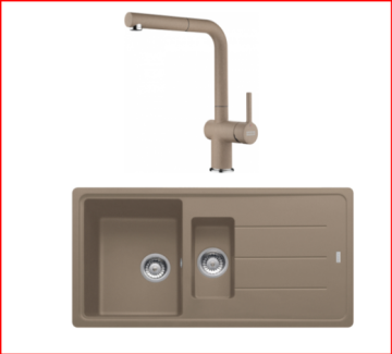 FRANKE KAMPANYALI  BASIS BFG 651 1,5 GÖZLÜ OYSTER GRANİT EVİYE