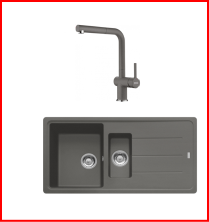 FRANKE KAMPANYALI  BASIS BFG 651 1,5 GÖZLÜ STONE GREY GRANİT EVİYE