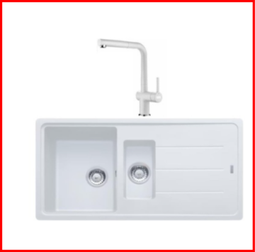 FRANKE KAMPANYALI BASIS BFG 651 1,5 GÖZLÜ BİANCO GRANİT EVİYE