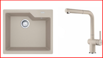 FRANKE KAMPANYALI URBAN UBG 610-56 TEK GÖZLÜ SAHARA GRANİT EVİYE+ARMATÜR