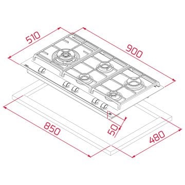 TEKA DVT 98660 TBS BK DAVLUMBAZ GZC 95320 XBC OCAK HLB 8600 BK FIRIN SİYAH ANKASTRE SET