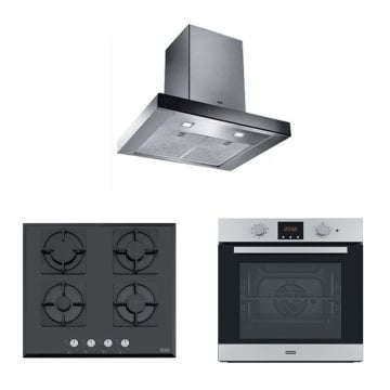 FRANKE FCR 625 TC BK/XS NG/600 DAVLUMBAZ FHNS 604 4G BK C OCAK FSL 86 H XS FIRIN İNOX-SİYAH ANKASTRE SET