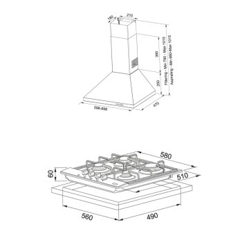 FRANKE FHNL 604 4G X E OCAK FDL 6065 XS DAVLUMBAZ ANKASTRE SET