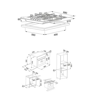 FRANKE FHNL 705 4G TC XS E OCAK FSL 82 H XS FIRIN 2Lİ ANKASTRE SET