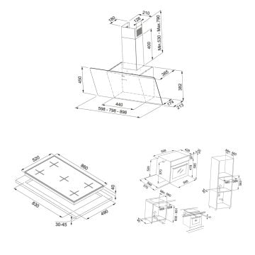 FRANKE FPJ 915 V BK/SS DAVLUMBAZ FHNS 905 4G TC BK C OCAK FSL 86 H XS FIRIN İNOX-SİYAH ANKASTRE SET