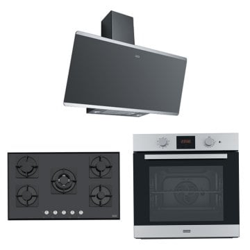 FRANKE FPJ 915 V BK/SS DAVLUMBAZ FHNS 905 4G TC BK C OCAK FSL 86 H XS FIRIN İNOX-SİYAH ANKASTRE SET