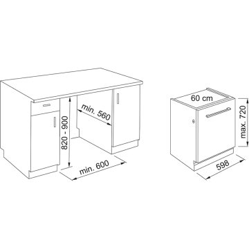 FRANKE FDW 614 D6P DOS E TAM ANKASTRE BULAŞIK MAKİNASI