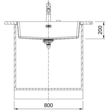 FRANKE MRG 210/110-72 TEZGAH ALTI/SIFIR BİANCO GRANİT MARİS EVİYE