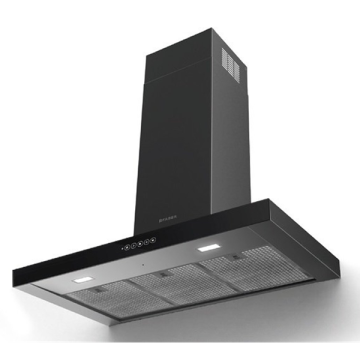 FRANKE FABER T-DARK A90 NG SİYAH PASLANMAZ ÇELİK/CAM DUVAR TİPİ DAVLUMBAZ