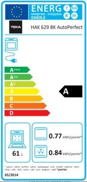 TEKA HAK 629 BK MULTİFONKSİYONEL ANKASTRE SİYAH FIRIN