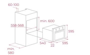 TEKA HAK 629 BK MULTİFONKSİYONEL ANKASTRE SİYAH FIRIN
