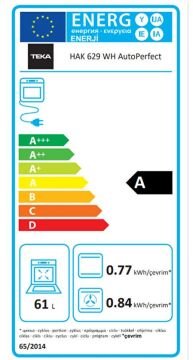 TEKA HAK 629 WH MULTİFONKSİYONEL BEYAZ ANKASTRE FIRIN