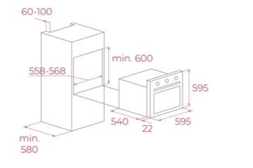 TEKA HEB 723 BK 6 PROGRAMLI SİYAH ANKASTRE FIRIN